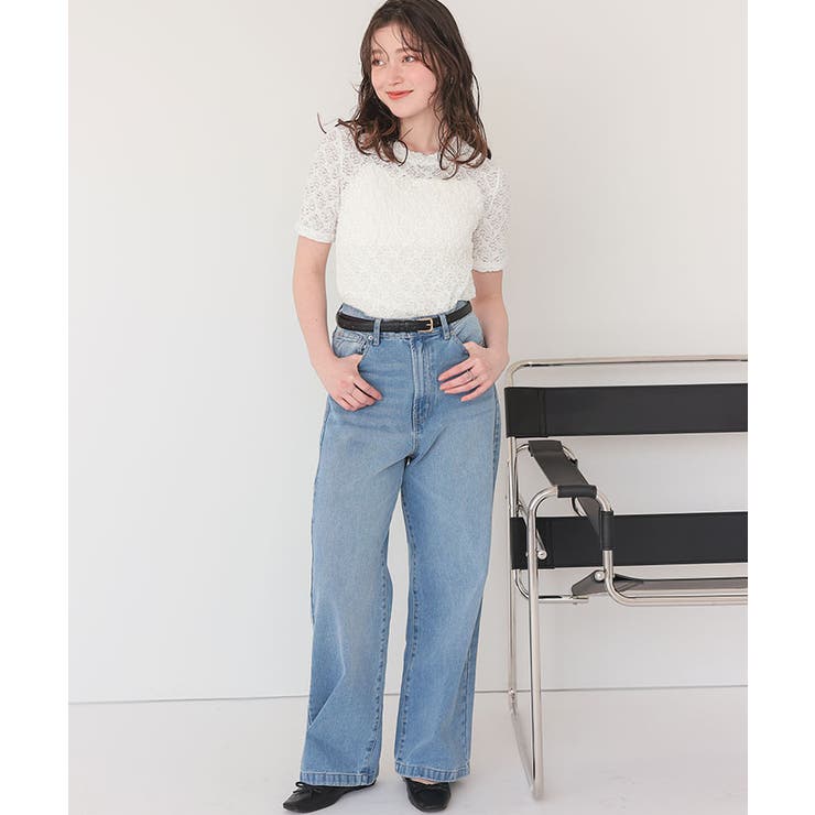 ハーフスリーブレーストップス | titivate | 詳細画像10 