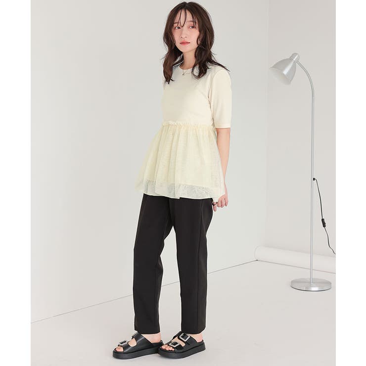 バルーンヘムハーフスリーブカットソー | titivate | 詳細画像8 