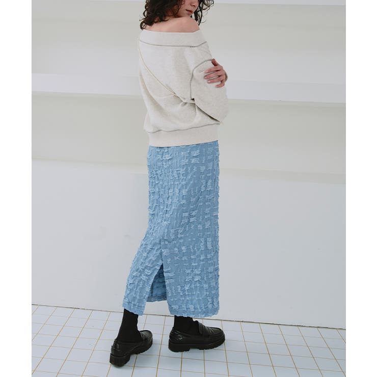 オフショルダースウェットプルオーバー | titivate | 詳細画像4 