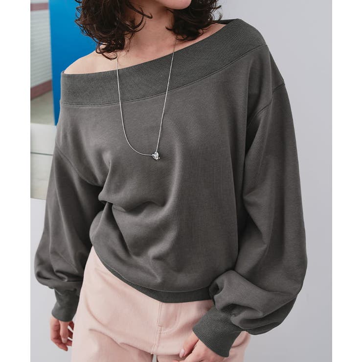 オフショルダースウェットプルオーバー | titivate | 詳細画像9 