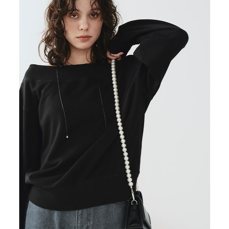 オフショルダースウェットプルオーバー | titivate | 詳細画像16 