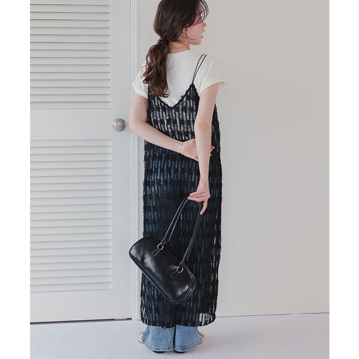 前後2wayチュールフリンジキャミソールワンピース | titivate | 詳細画像8 