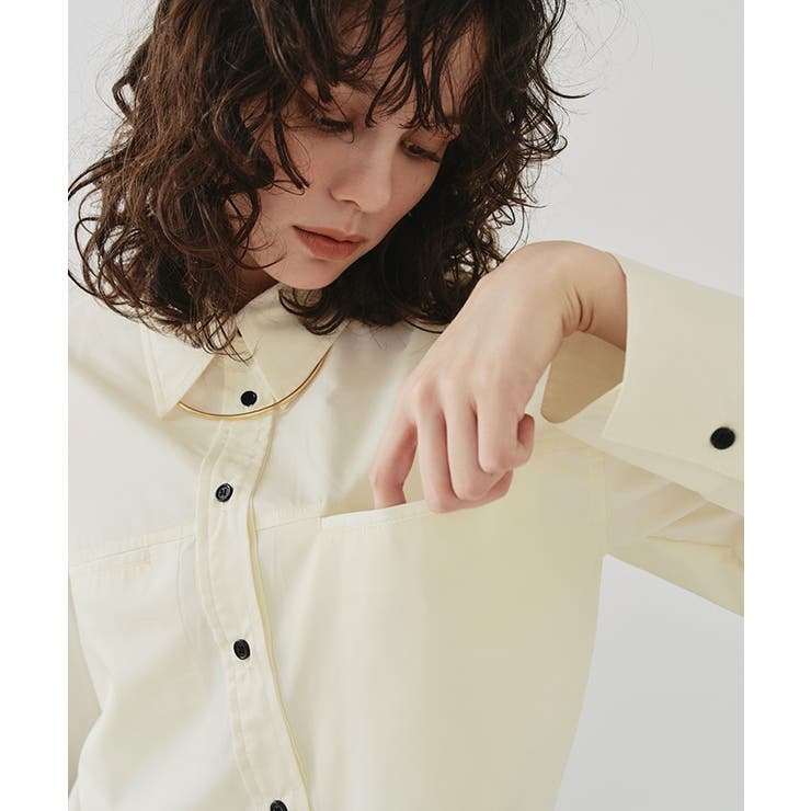 ロングスリーブクロップドポケットシャツ | titivate | 詳細画像16 