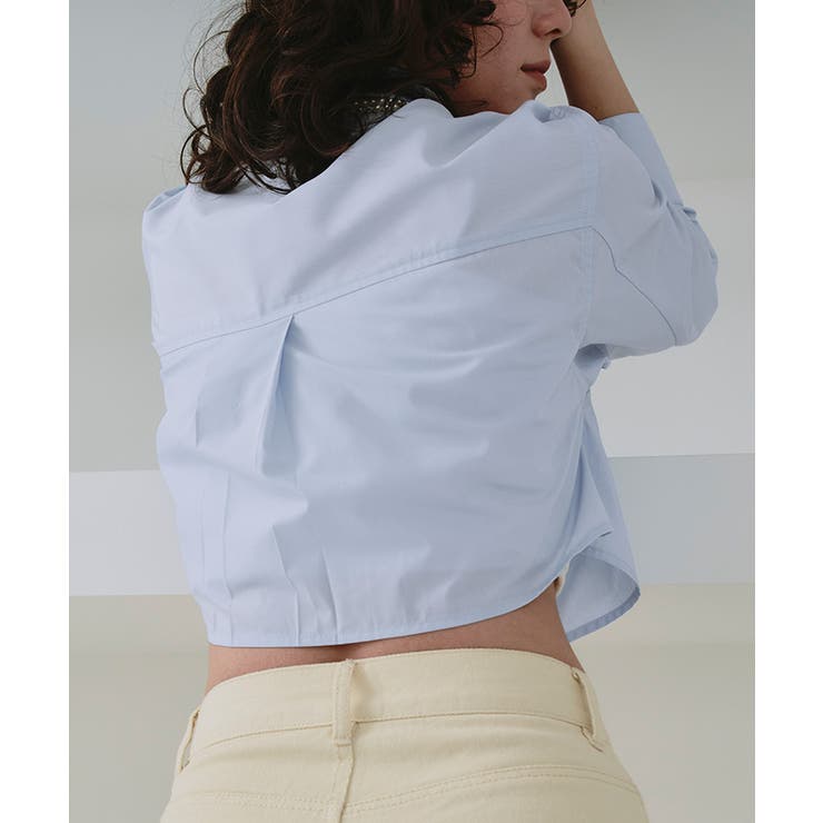 ロングスリーブクロップドポケットシャツ | titivate | 詳細画像24 