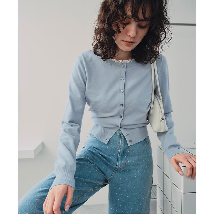 クルーネックニットカーディガン/トップス | titivate | 詳細画像12 