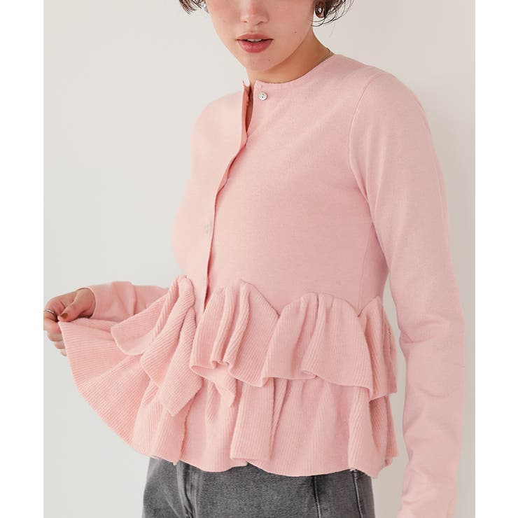 フリルヘムニットカーディガン | titivate | 詳細画像24 