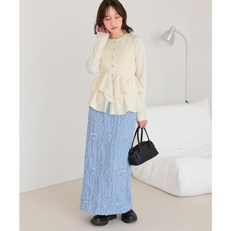 フリルヘムニットカーディガン | titivate | 詳細画像6 