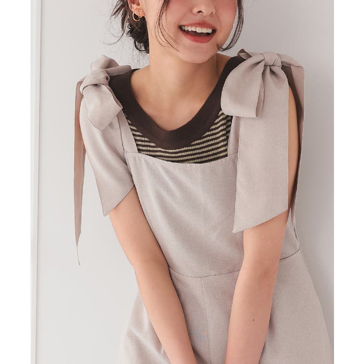 配色リブニットタンクトップ | titivate | 詳細画像16 