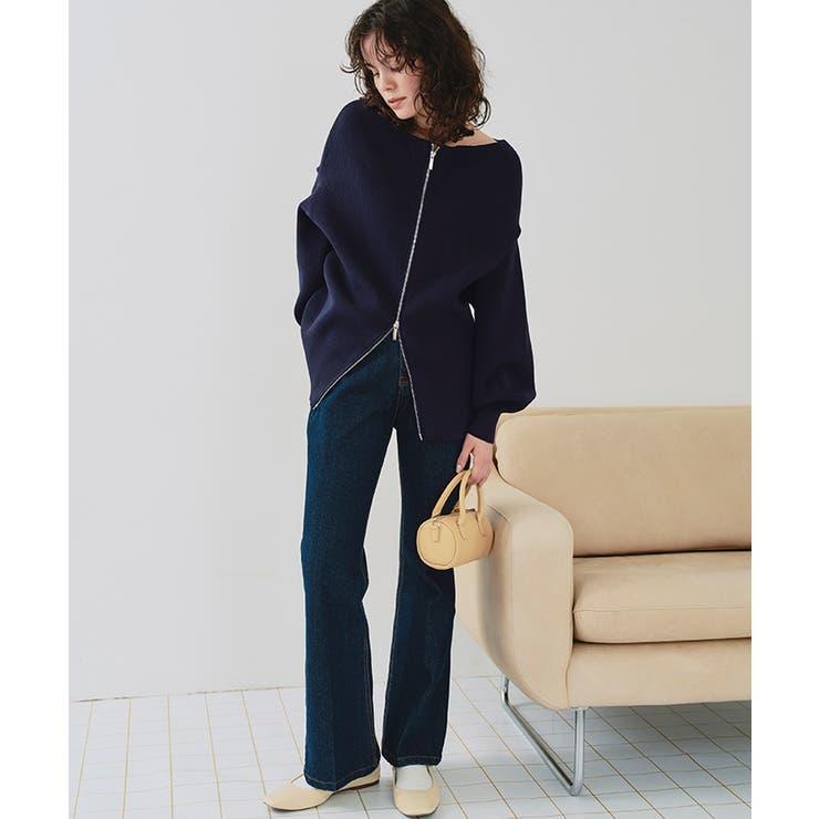 ダブルファスナーオーバーサイズニットプルオーバー | titivate | 詳細画像26 