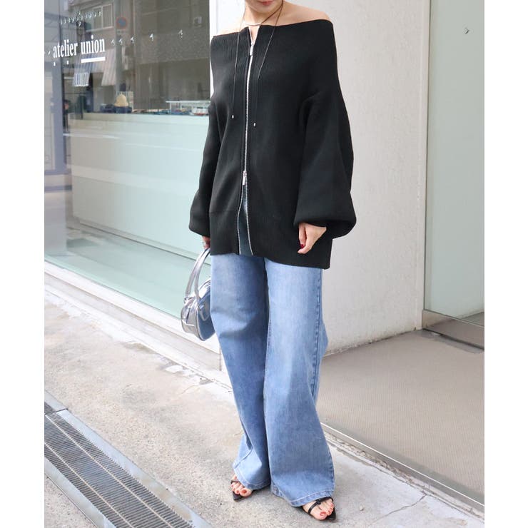 ダブルファスナーオーバーサイズニットプルオーバー | titivate | 詳細画像30 