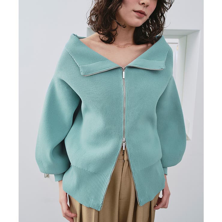 ダブルファスナーオーバーサイズニットプルオーバー | titivate | 詳細画像35 