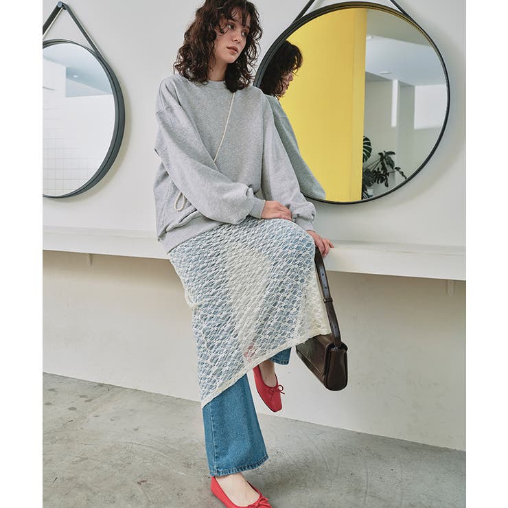 クルーネックルーズスウェットプルオーバー | titivate | 詳細画像13 