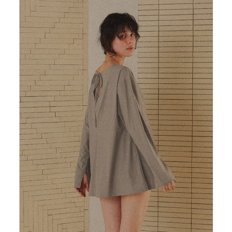 前後2wayペプラムデザイントップス/ラッシュガード | titivate | 詳細画像10 