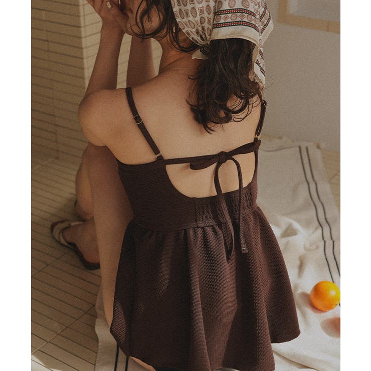 ペプラムギャザーデザインビスチェビキニ/水着 | titivate | 詳細画像28 