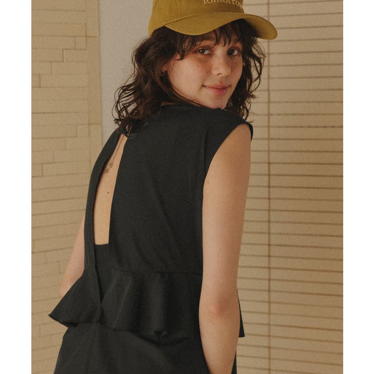 ペプラムフレアデザインオールインワン/ワンピース水着 | titivate | 詳細画像11 