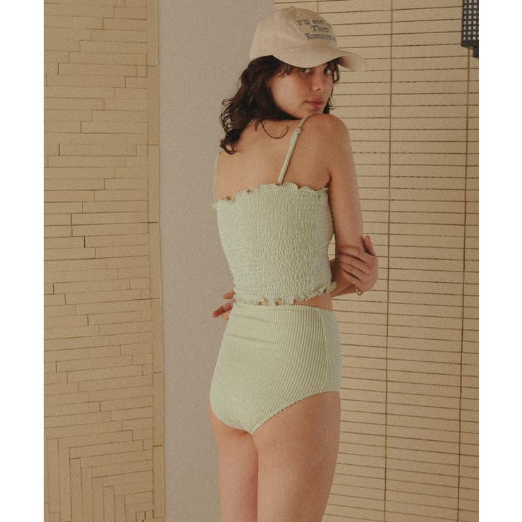 【Vikini Vender】ベリアシャーリングフリルワンピース水着 Mint Vikini Vender(ビキニベンダー) ワンピース水着(レディース