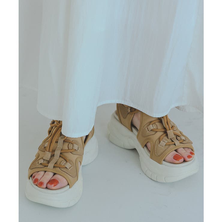 ドローストリングレースアップサンダル | titivate | 詳細画像4 