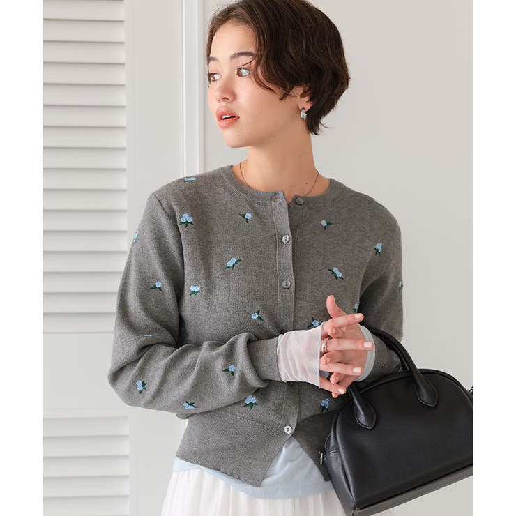 フラワー刺繍カーディガン | titivate | 詳細画像3 