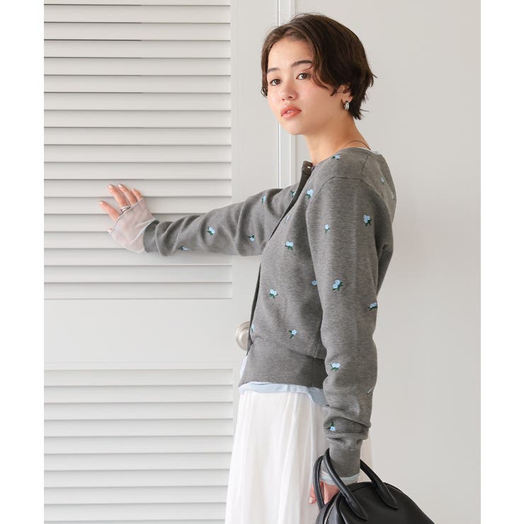 フラワー刺繍カーディガン | titivate | 詳細画像4 