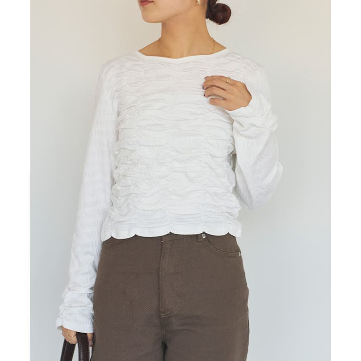 ロングスリーブシャーリングトップス | titivate | 詳細画像26 