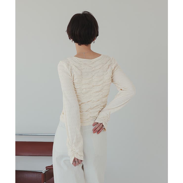 ロングスリーブシャーリングトップス | titivate | 詳細画像4 