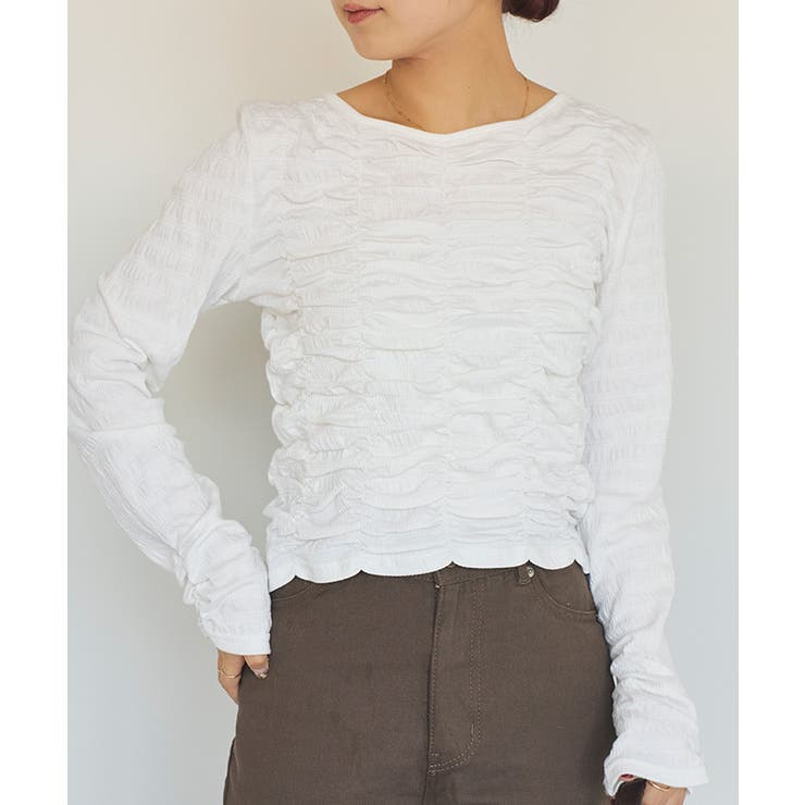 ロングスリーブシャーリングトップス | titivate | 詳細画像7 