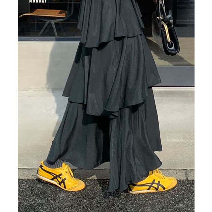 HEM EDGE TIERED DRESS / ヘムエッジティアードワンピース