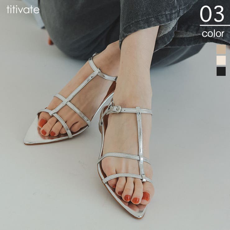 ポインテッドトゥストラップサンダル | titivate | 詳細画像1 