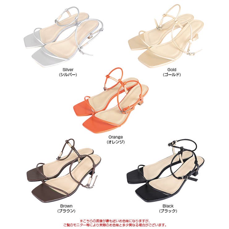 スクエアトゥストラップサンダル | titivate | 詳細画像20 