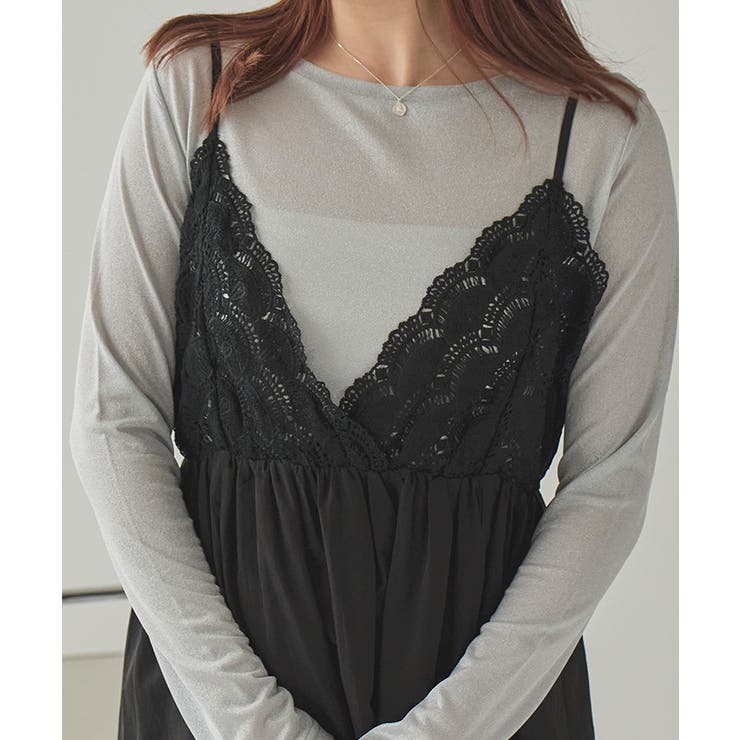 バストレースキャミソールワンピース | titivate | 詳細画像30 