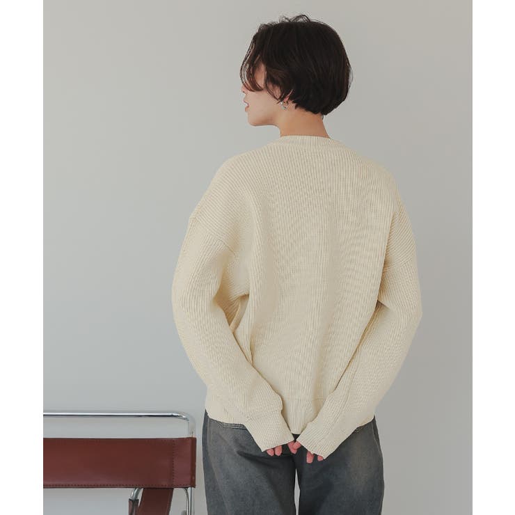 シルバー釦クルーネックニットカーディガン | titivate | 詳細画像22 