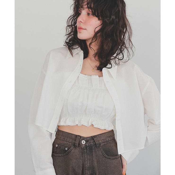 サッカーストライプシャーリングビスチェ | titivate | 詳細画像12 