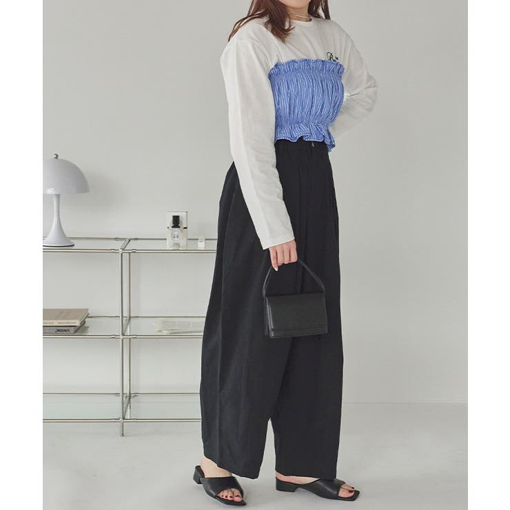 サッカーストライプシャーリングビスチェ | titivate | 詳細画像14 