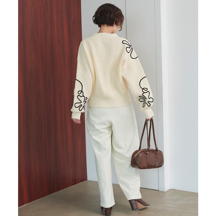 フラワーラインニットカーディガン | titivate | 詳細画像14 