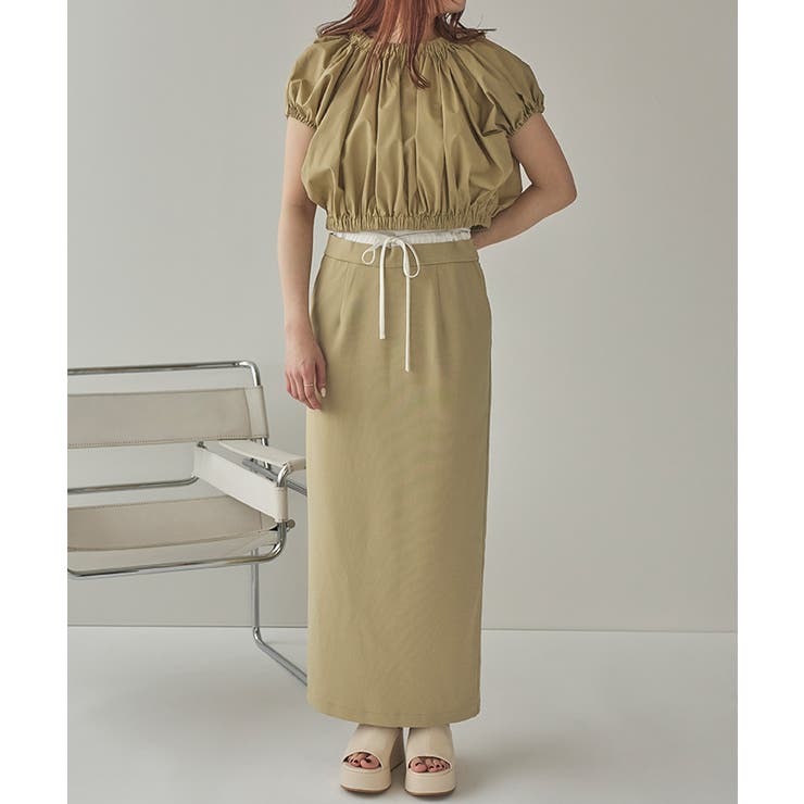 ダブルウエストデザインタイトスカート | titivate | 詳細画像28 