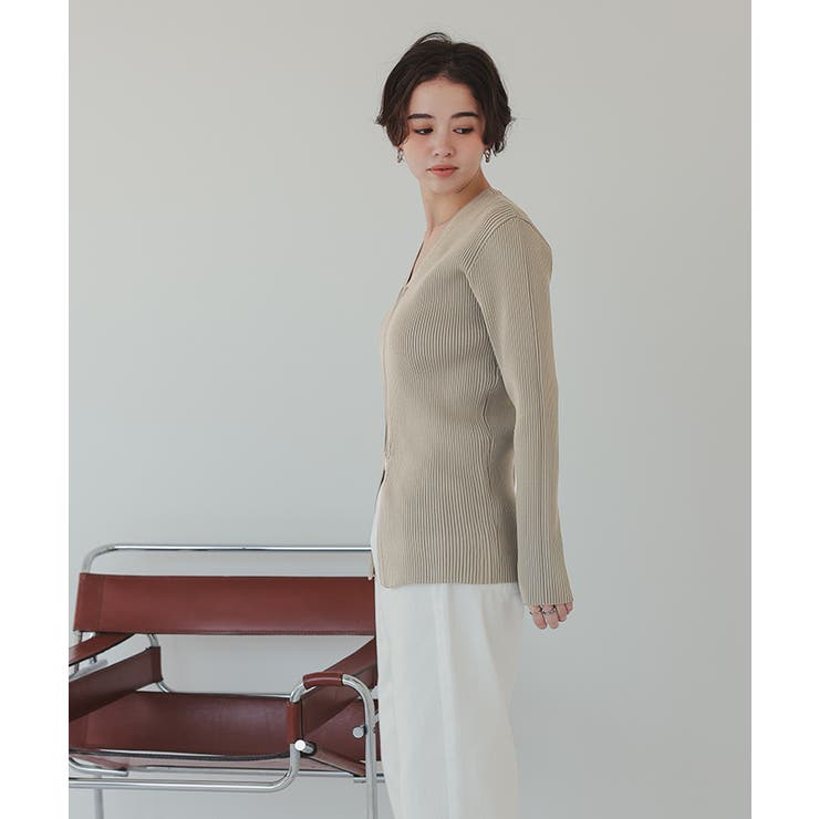 スリムアップジップニットカーディガン | titivate | 詳細画像24 