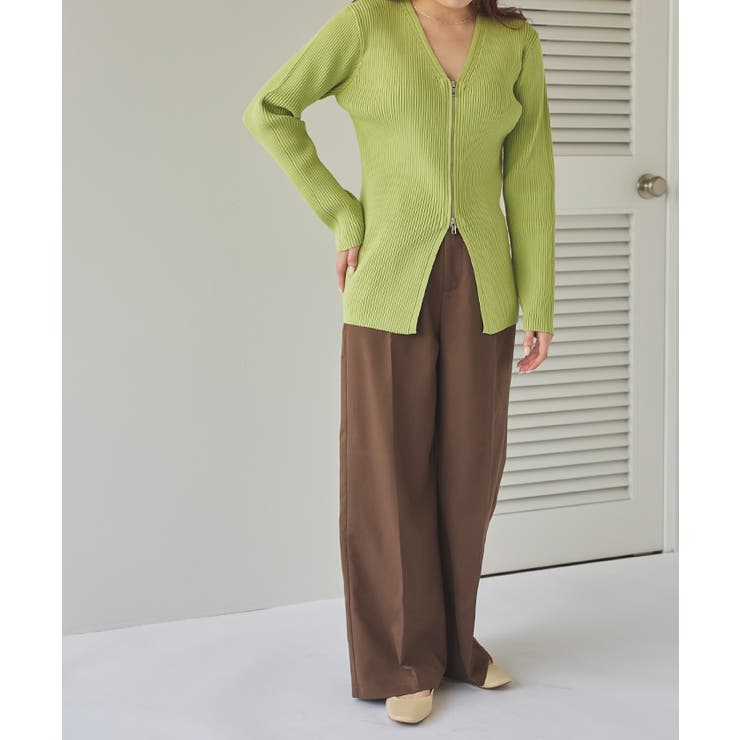 スリムアップジップニットカーディガン | titivate | 詳細画像29 