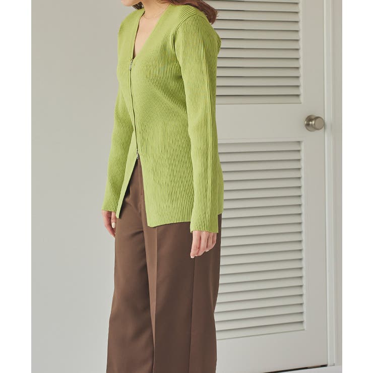 スリムアップジップニットカーディガン | titivate | 詳細画像30 