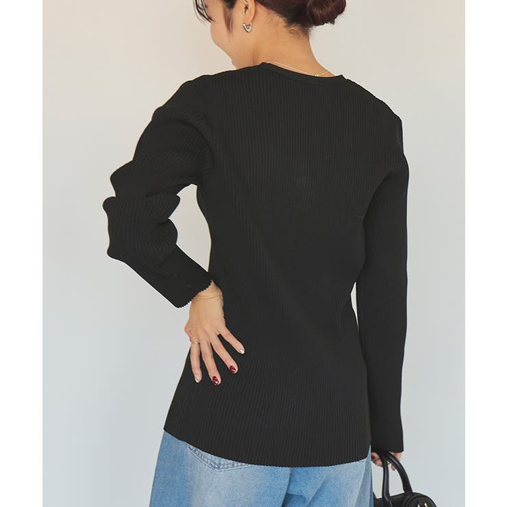 スリムアップジップニットカーディガン | titivate | 詳細画像33 