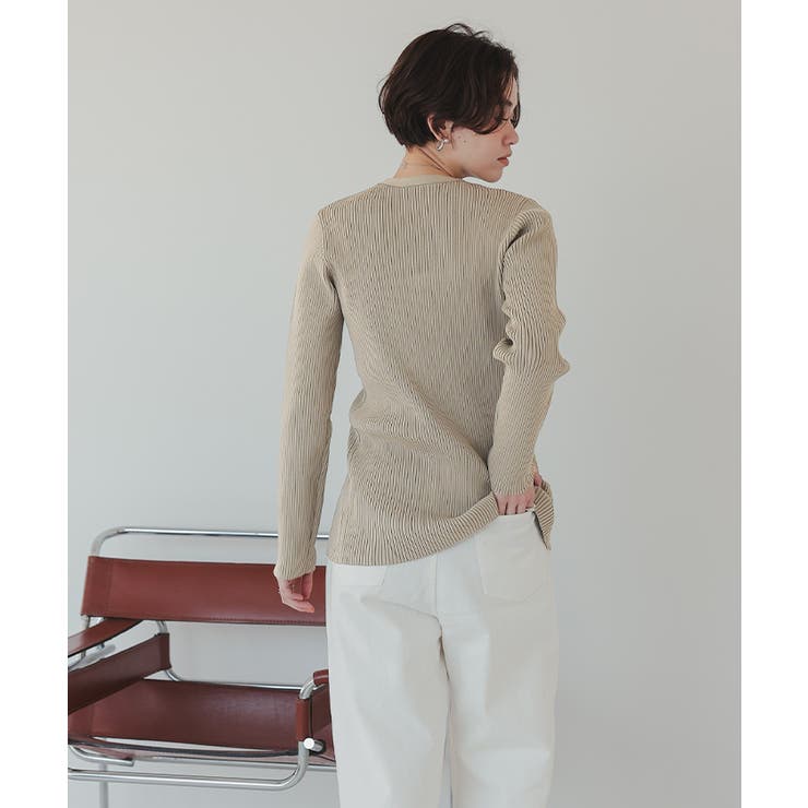 スリムアップジップニットカーディガン | titivate | 詳細画像5 