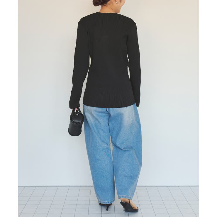 スリムアップジップニットカーディガン | titivate | 詳細画像16 