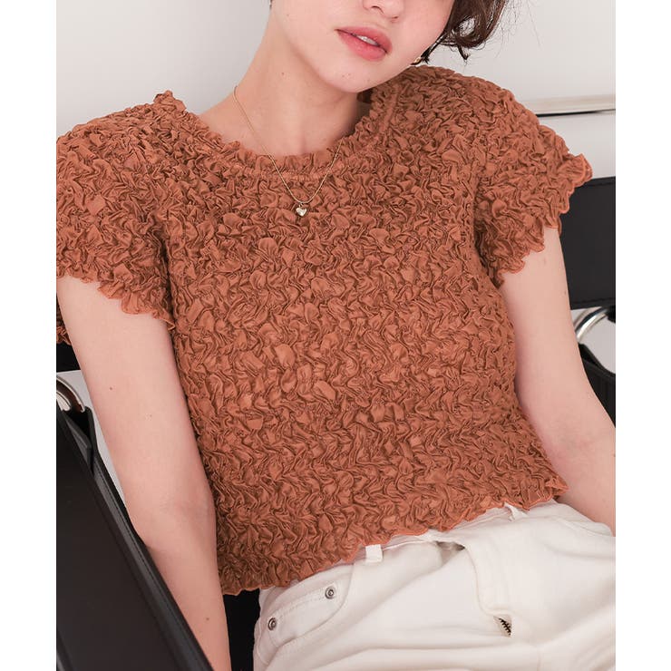 ポコポコシャーリングシアートップス | titivate | 詳細画像27 