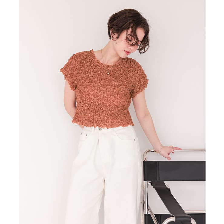 ポコポコシャーリングシアートップス | titivate | 詳細画像28 