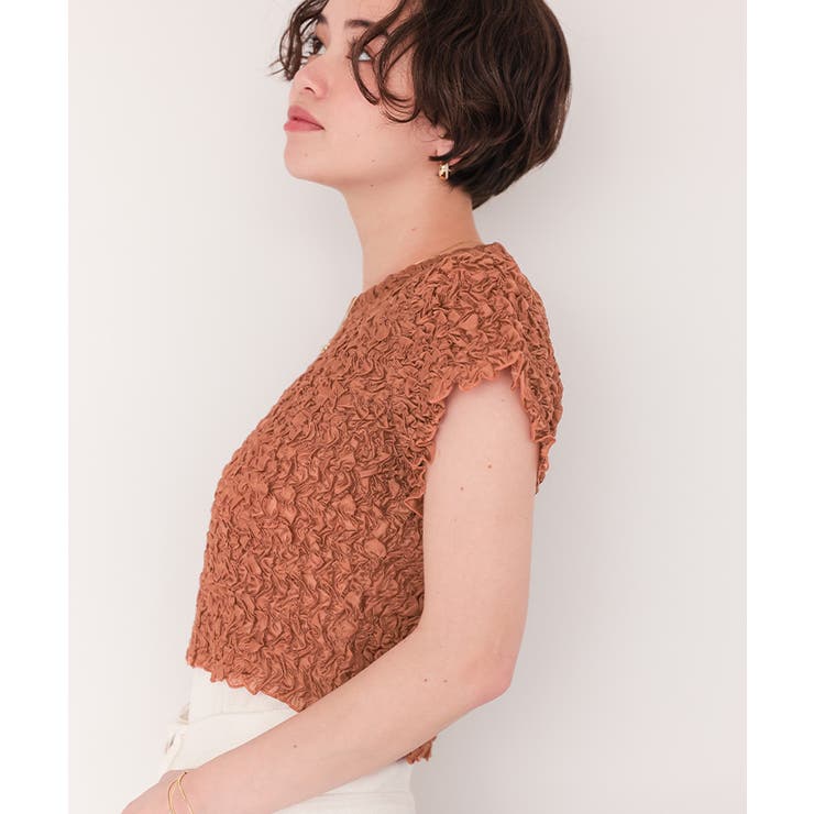 ポコポコシャーリングシアートップス | titivate | 詳細画像30 