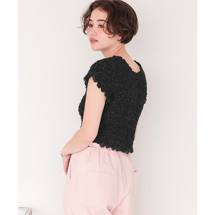 ポコポコシャーリングシアートップス | titivate | 詳細画像34 