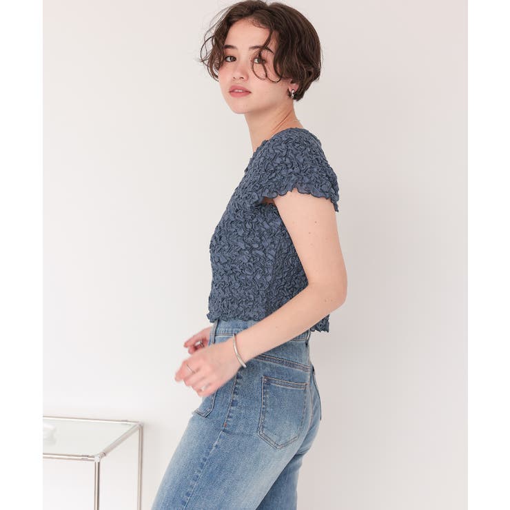 ポコポコシャーリングシアートップス | titivate | 詳細画像4 