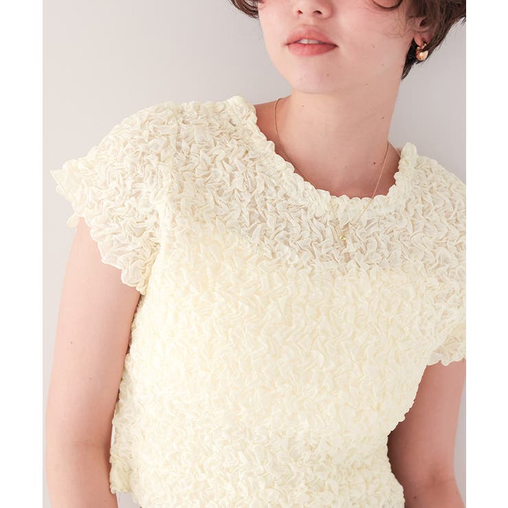 ポコポコシャーリングシアートップス | titivate | 詳細画像7 