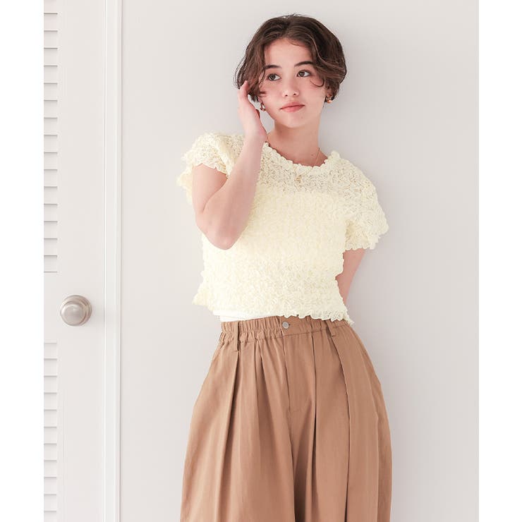 ポコポコシャーリングシアートップス | titivate | 詳細画像8 