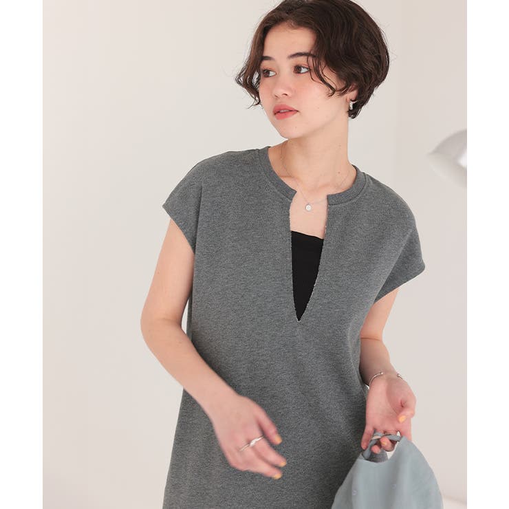 キーネックIラインスウェットワンピース | titivate | 詳細画像26 