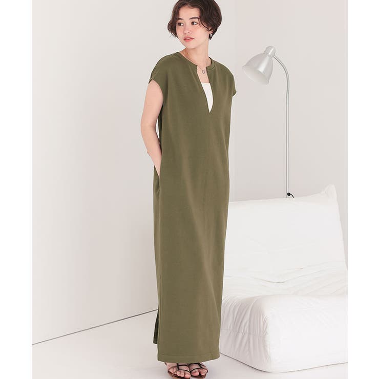 キーネックIラインスウェットワンピース | titivate | 詳細画像12 